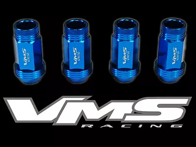 Vms Racing 16pc 48mm Premium Extended Wheel Aluminum Lug Nuts 12x1.5 Set Blue A • $49.99