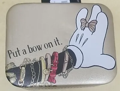 Minnie Mouse DISNEY Bow Hand Travel Jewelry Box • $11.50