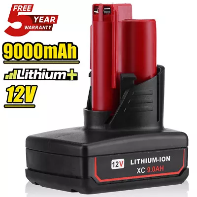 For Milwaukee M12 48-11-2460 LITHIUM XC 9.0 Extended Capacity Cordless Battery • $16.99