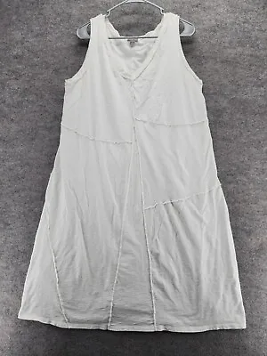J Jill Dress Womens Large Sleeveless White Cotton • $23.99
