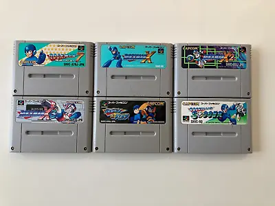 LOT Rockman 7 X X2 X3 FORTE Megaman SFC Nintendo Super Famicom SNES NTSC-J Japan • $92.70