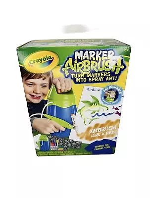 CRAYOLA Marker Airbrush Set Sprayer Kit Turn Markers Into Spray Art (New In Box) • $22.99