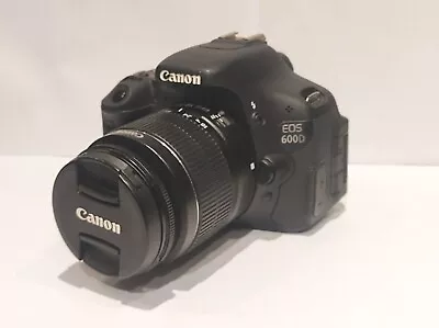 Canon EOS 600D 18.0MP - Black (Kit W/ EF EF-S 18-55mm Lens) • £260