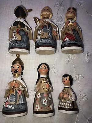 Partial Set 6 Pc Hand-Painted Mexican Nativity Figurines  • $4.99