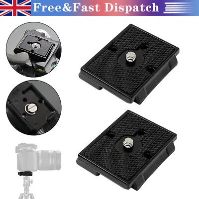 2Pcs Tripod Quick Release Plate Mount Head For Manfrotto 200PL 128RC 141RC 468RC • £9.68