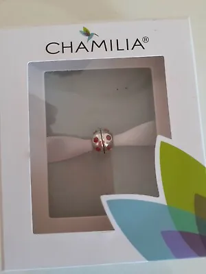 CHAMILIA Ladybird Charm Swarovski Crystals 925 Silver And Box • £15