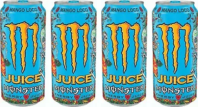 4 Cans Monster Energy Drink Mango Loco 16 Fl Oz • $13.99