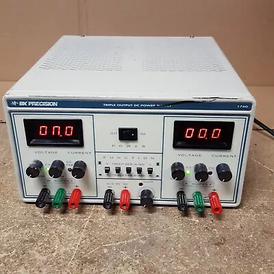 BK Precision 1760  Triple Output DC Power Supply W/Power Cord (Powers On) USED • $110