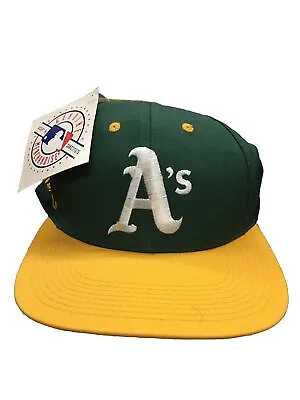 Vintage 90's Sports Oakland Athletics A's Snapback NWT Hat Cap Box1 • $23.99