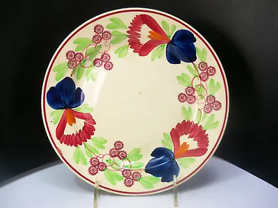 Petrus Regout Maastricht Holland Spongeware Floral Luncheon Plate 9 Inches • $37.80