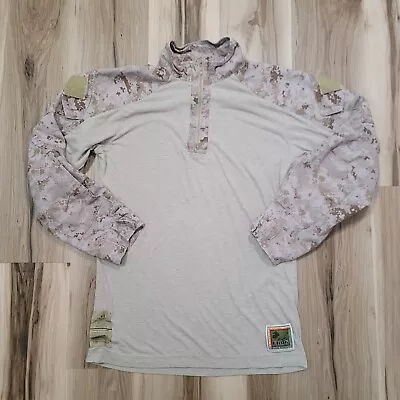 USMC Desert Marpat FR Combat Ensemble Shirt Mens Medium Regular MR • $38.95