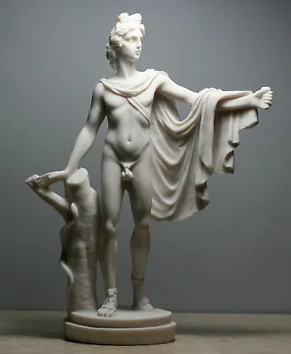 £37.59 • Buy Apollo Belvedere Greek Roman God Of Music Nude Male Cast Marble Statue Sculpture