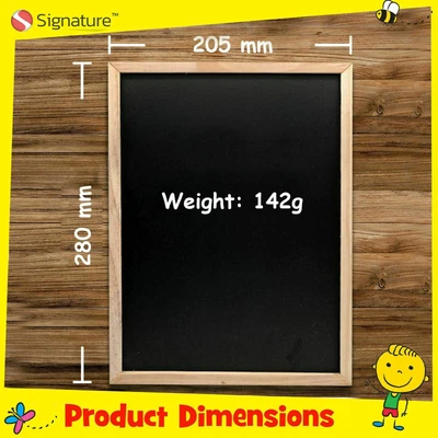 £3.65 • Buy A4 Childrens Chalkboard | Wooden Blackboard Chalk Board Eraser Kids Art Drawing