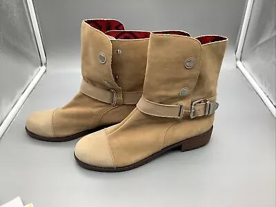 Matt Bernson Women's Ankle Boots Size 9.5 Tundra With Aztec Lining NEW Tan Suede • $39.46