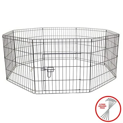 £32.95 • Buy PetBarn Dog Puppy Rabbit Foldable Playpen Enclosure Indoor/Outdoor Cage (Medium)