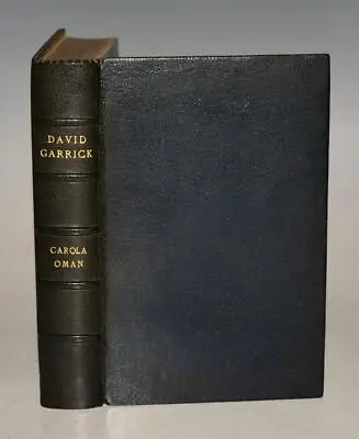 Carola Oman David Garrick Actor Dramatist Drury Lane Fine Binding Zaehnsdorf 1st • $103.58