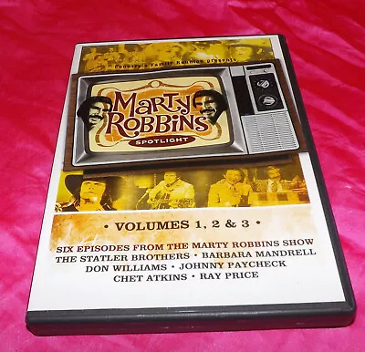 🌈country's Family Reunion Marty Robbins Spotlight Volumes 1 2 3 (3 Dvd Set) • $8.95