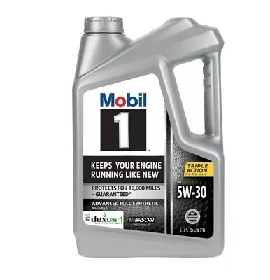 Mobil 1 Advanced Full Synthetic Motor Oil 5W-30 5 Quarts • $22.95