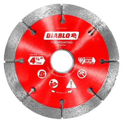 New Freud Diablo Dmatp0450 Masonary Diamond Segmented 4.5  Saw Blade Tuck Point • $30.99