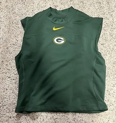 Green Bay Packers Game Worn Used Sleeveless Shirt Team Issued 2XL  Belly-Dancing • $49.99