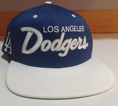 Vintage Los Angeles Dodgers Script Nike Team Hat Snapback Cap Cooperstown Retro • $20