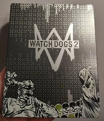 WATCH DOGS 2 STEELBOOK RARE COLLECTOR'S STEEL CASE PS4 G2 STEELBOX No Game Here • $49.90