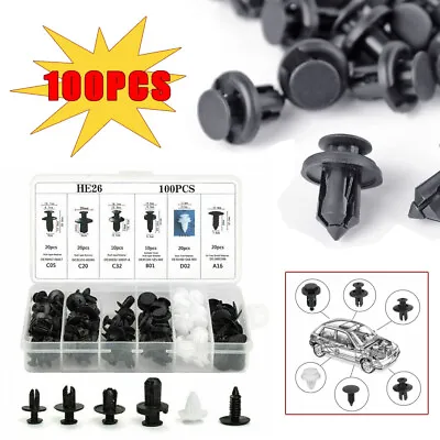 Car Body Bumper Rivet Retainer Fender Trim Molding Push Pin Clip Assortments 100 • $11.42