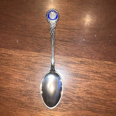 Full Size Teaspoon Souvenir Sterling Of Detroit Michigan Sterling Silver Blue • $15