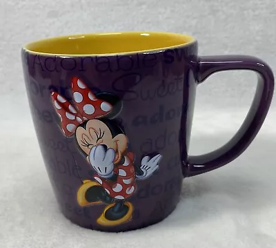 Disney World Parks MINNIE MOUSE 3D Coffee Mug Purple Authentic NEVER USED • $14.49