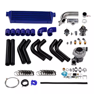 10pc T3/T4 T04E Universal Turbo Charger Kit INTERCOOLER PIPE PIPING BOV GASKETS • $515.90