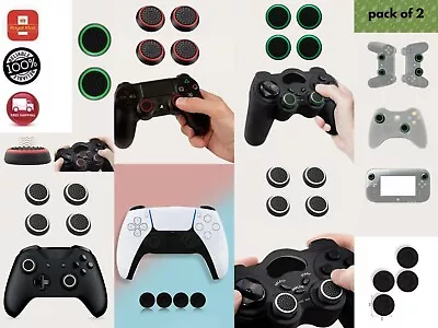 Universal Silicone Button Thumb Stick Cover Grip Caps For 360 Games Controllers • £1.93