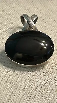 Vtg Necklace Pendant ALL 925 STERLING SILVER Onyx Black Jewelry Lot L Charm • $19.99