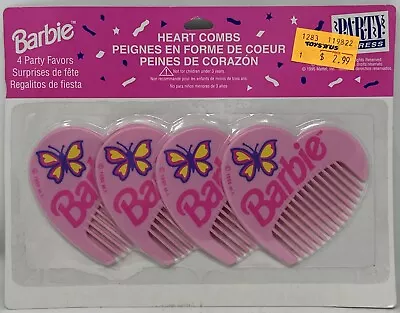 VTG Barbie Heart Combs Birthday Party Favor 1995 - Party Favors Barbiecore 90s • $24