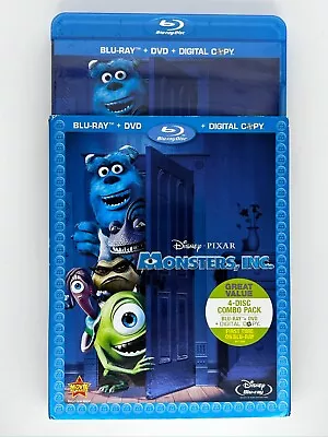 Monsters Inc. (Blu-ray/DVD 2009) 4-Disc Set Disney New Sealed W/Slipcover • $19.99