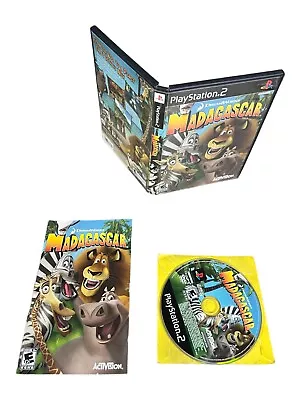 Sony PlayStation 2 PS2 CIB COMPLETE TESTED Madagascar 2005 BL • $5.99