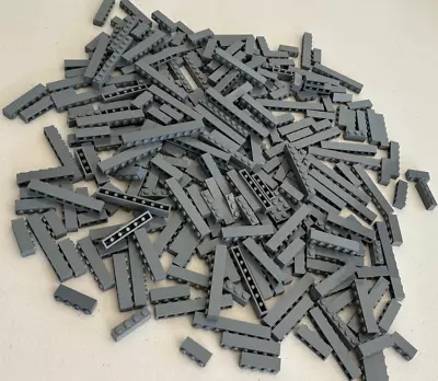 Lego Dark Bluish Gray Brick Lot Of 50 Pieces 1x3 1x4 1x6 1x8 1x10 Building Parts • $13.59