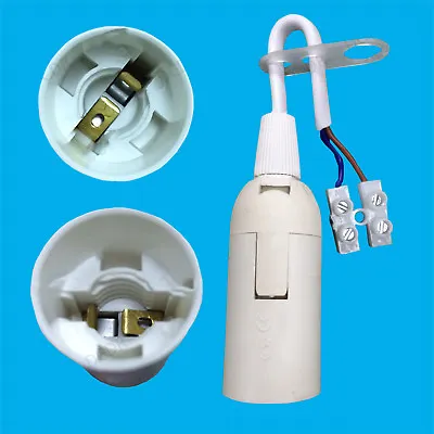 2x Small Edison Screw SES E14 Light Bulb Holder Socket With Terminal Block M10 • £7.99