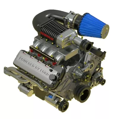 1/25 3D Resin Ford 5.0 Whipple Coyote Engine W/ Transmisison Scale Model • $14.99