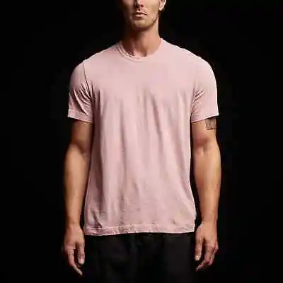 James Perse Mens Relaxed Fit Crewneck Cotton T-Shirt Light Pink Sz 5 MLJ3311 NEW • $40.75