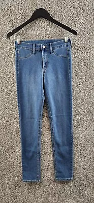 H&M Skinny Ankle Jeans Blue Denim Skinny Jeans Stretch Juniors Size 27 • $13.99