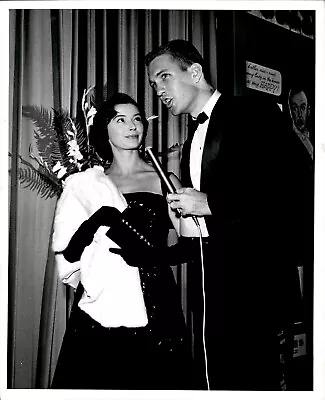 LG40 1957 Orig CBS Photo MARISA PAVAN JACK LINKLETTER On CLIMAX! KEEP ME IN MIND • $20