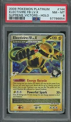 $2.25 • Buy Pokemon Electivire FB LV.X Supreme Victors Ultra Rare Holo #144 PSA 8 -654Z1
