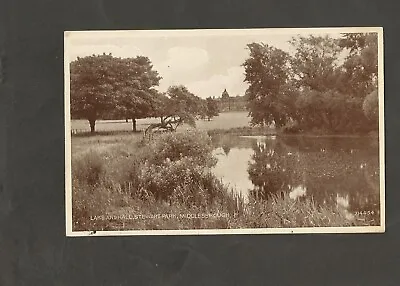 Postcard Middlesborough Stewart Park Hall And Lake • £2.99