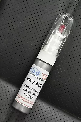 Audi Ice Silver LX7W Touch Up 20ML Pen Brush Repair Paint Chip Scratch • £15.99