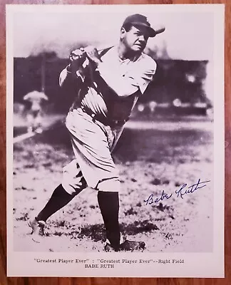 Babe Ruth New York Yankees  Greatest Player Ever  Premium Vintage 8x10 Photo • $17