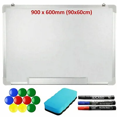£15.95 • Buy Magnetic Whiteboard Small Large White Board Dry Wipe Notice Office School Home