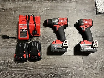 Milwaukee M18 FUEL 18V 2-Tool Combo Kit - Red (3697-22) • $300