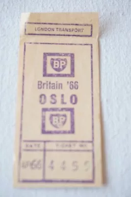 1966 London Transport Gibson Machine BP Bus Tram Ticket ** • £3.99