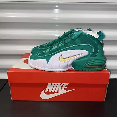 Nike Air Max Penny 1 Men's Sneaker Green White Gold Athletic Basketball Shoes • $129.97