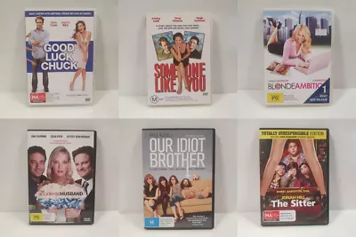 MOVIE MARATHON - 6x Comedy DVDs - Alba Jackman Simpson Thurman Rudd Hill • $19.95